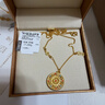 CRD克徠帝黃金項鏈八寶羅盤(pán)如意金剛足金999古法鎏彩套鏈送節日禮物 11.3g 曬單實(shí)拍圖