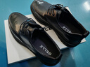 百麗通勤商務(wù)皮鞋2025男牛皮褶皺增高休閑鞋A1373AM4 黑色2  40 曬單實(shí)拍圖