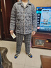 多俏美男士睡衣秋冬季純棉加厚夾棉格子三層保暖2026年新款家居服套裝爸 TQ16096|男套裝 XL 曬單實(shí)拍圖