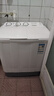 金帥（jinshuai）洗衣機半自動(dòng)家用大容量雙桶雙缸波輪脫水甩干機老式雙筒 6公斤【操作簡(jiǎn)單+颶風(fēng)水流】 曬單實(shí)拍圖