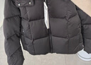 波司登（BOSIDENG）商場(chǎng)同款羽絨服女短款90鵝絨商務(wù)脫卸帽保暖外套B250244192 黑色8056 S 160/84A 體重約110-125斤 曬單實(shí)拍圖