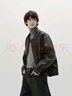 森馬（Semir）[商場(chǎng)同款]外套男啞光仿皮衣短款2025秋季機車(chē)夾克潮101525108102 曬單實(shí)拍圖