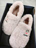 大嘴猴包跟棉拖鞋女士秋冬季2025新款毛絨保暖家居室內情侶款棉拖鞋男士 粉色【包跟款】 38-39 適合37-38 曬單實(shí)拍圖