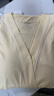 婧麒（JOYNCLEON）月子服秋冬柔棉睡衣產(chǎn)后孕婦哺乳帶胸墊家居服 黃XL jyz181891 曬單實(shí)拍圖