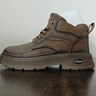 奧康（Aokang）馬丁靴秋冬戶(hù)外工裝男士增高耐磨靴子 煙灰咖    39    曬單實(shí)拍圖