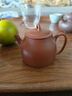 百年利永宜興紫砂壺名家純全手工原礦朱泥聽(tīng)泉壺家用小品泡茶功夫茶具禮物 聽(tīng)泉-原礦朱泥 100ml 曬單實(shí)拍圖