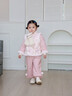 G.duck小黃鴨女童漢服唐裝冬款拜年服加厚兒童中式古風(fēng)小女孩加絨套裝 長(cháng)寧兔粉色套裝【上衣+燈籠褲】 90  建議體重22斤左右 曬單實(shí)拍圖