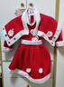 G.duck圣誕節兒童服裝男女童演出服幼兒園服飾裝扮衣服兒童圣誕老人套裝 品牌紅色升級版女寶 100 曬單實(shí)拍圖