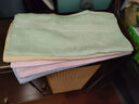 儆臨家紡竹纖維毛巾｜云般柔軟の小方巾｜兒童成人小號｜竹炭男士洗臉手巾 34x34cm【綠+藍+黃+粉】 4條 曬單實(shí)拍圖