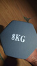 誠悅彩色浸塑啞鈴男女士家庭用健身塑型器材組合套裝8kg*2雅灰CY-532 曬單實(shí)拍圖