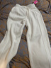 SIINSIIN鞠婧祎同款衛褲女加絨2025新款闊腿運動(dòng)褲白色直筒褲子冬 【加絨小個(gè)子款】貝殼白 （保暖抗靜電） M 【推薦101-115斤】 曬單實(shí)拍圖