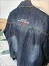 Lee dprre經(jīng)典牛仔夾克男2025新款男裝秋冬大碼翻領(lǐng)復古機車(chē)牛仔衣外套男士 3219-黑藍色 5XL 曬單實(shí)拍圖