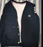努比屋 兒童馬甲男孩秋季馬夾大童外穿背心男童春秋坎肩衣服 藏青色 140 曬單實(shí)拍圖