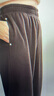 百圖betu女裝冬季新款休閑褲高腰加絨保暖闊腿褲褲子女2411T76 咖啡色 M 曬單實(shí)拍圖