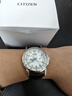 西鐵城（CITIZEN）男表小藍針光動(dòng)能小牛皮表帶三眼商務(wù)時(shí)尚休閑手表送禮 AO9000-06B 曬單實(shí)拍圖