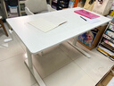黑白調A2學(xué)習桌可升降書(shū)桌辦公學(xué)習桌子學(xué)生初中高中大白桌寫(xiě)字桌橡膠木 A2進(jìn)口橡膠木 120*60cm 曬單實(shí)拍圖