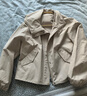 優(yōu)衣庫女裝休閑連帽短外套/時(shí)尚百搭25秋冬新款479229 33 卡其色 S /155/80A 曬單實(shí)拍圖