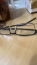 京東京造近視眼鏡框鈦架眉形大框男女 專(zhuān)業(yè)配鏡平光防藍光鏡片 黑槍 曬單實(shí)拍圖