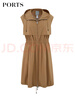 PORTS寶姿 商場(chǎng)同款新品女裝百搭無(wú)袖連帽馬甲LL8J024KWO014 豆沙灰 M (6) 曬單實(shí)拍圖