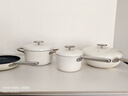 德世朗（DESLON）鈦陶瓷廚房鍋具三件套 廚具套裝全套家用喬遷之喜不粘炒菜鍋 【粉】炒鍋+湯鍋+煎鍋+奶鍋 4件套 曬單實(shí)拍圖