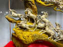 慕芳閣（MONFONGO）金絲楠木雕馬到成功大型落地根雕擺件公司企業(yè)開(kāi)業(yè)喬遷禮物辦公室 八駿雄風(fēng)（長(cháng)1.22高1.58米） 曬單實(shí)拍圖