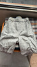 英氏【商場(chǎng)同款】英氏童裝兒童褲子純棉男童格子休閑褲夏英倫風(fēng)短褲 花灰YRKEJ22239A 120 cm 曬單實(shí)拍圖