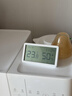 京厽溫濕度計家用室內嬰兒房電子溫度傳感器高精度壁掛干濕溫度表 超大屏款送電池*1體感顯示 可掛可立帶支架 白色 曬單實(shí)拍圖