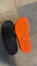 德國老人防滑拖鞋室內家居浴室洗澡專(zhuān)用中老年鏤空漏水防涼拖鞋男 藍橘（防滑漏水） 20 39 L碼（39碼-41碼腳可穿） 曬單實(shí)拍圖