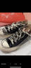 匡威（Converse）【滔搏運動(dòng)】匡威男鞋女鞋低幫帆布鞋復古系帶硫化鞋情侶款黑色 162058C 43 曬單實(shí)拍圖