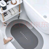 艾杰普浴室地墊衛生間吸水防滑墊衛浴廁所門(mén)口墊子速干入戶(hù)腳墊 50*80cm 曬單實(shí)拍圖