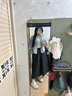 優(yōu)衣庫合作款/女裝打褶裙褲/高腰休閑褲褲子25秋冬新款479698 08 深灰色 XL /165/76A 曬單實(shí)拍圖