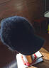 恒源祥帽子女冬天韓版時(shí)尚棒球帽冬季百搭毛球兔毛針織鴨舌帽保暖毛線(xiàn)帽 黑色 均碼(有彈性) 曬單實(shí)拍圖