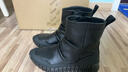 愛(ài)步（ECCO）時(shí)裝短靴女 輕盈舒適牛皮革柔軟瘦瘦靴 靈動(dòng)218313 黑色36 曬單實(shí)拍圖