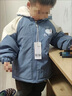 G.DUCKKIDS小黃鴨男童外套秋冬裝兒童棉服中小童夾克男孩棉衣寶寶加厚衣服 藍色 90 尺碼1~2歲【 80-90cm】 曬單實(shí)拍圖