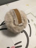 回力冬季保暖耳罩女仿兔毛絨耳包戶(hù)外護耳防風(fēng)寒耳暖百搭潮流耳捂軟糯 卡其色【毛絨保暖】 曬單實(shí)拍圖