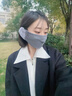 回力（Warrior）騎行防風(fēng)加絨耳罩女冬季保暖口罩防寒耳套護耳朵神器二合一面罩男 灰色【面罩護耳罩一體】 曬單實(shí)拍圖