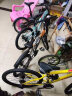 千里达（TRINX）K014山地自行车双碟刹避震前叉碟刹学生自行车青少年童车山地车 K014-24*12*白蓝 实拍图