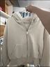 詩(shī)丹蕊美式復古高級感加絨毛毛衛衣女學(xué)生韓版收腰冬季新款加厚棉衣外套 淺灰 均碼 【可備注碼數】 曬單實(shí)拍圖