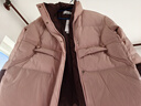 百圖（betu）女裝2025年冬新款羽絨服潮流拼色設計冬日可露麗羽絨外套2511T04 粉紅 S 曬單實(shí)拍圖