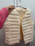 雪中飛經(jīng)典新款基礎舒適輕薄羽絨便捷短款保暖羽絨小馬甲輕盈便攜舒適 黎蔓卡其|7202-女 XL 175/96A 曬單實(shí)拍圖