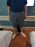 七匹狼男士睡褲純棉夏季寬松大褲衩100%全棉外穿家居五分中褲短褲男款 【純棉抗菌防螨短褲】深麻灰 XL (腰圍2.3-2.5尺 120-140斤) 曬單實(shí)拍圖