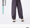 茵曼（INMAN）童裝女童燈芯絨褲后袋刺繡25秋季中大童寬松休閑褲女孩褲子 紫色 140 曬單實(shí)拍圖