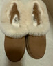 UGG秋季女士時(shí)尚舒適茸茸毛圈口平底休閑樂(lè )福鞋懶人毛毛鞋1119002 CHE | 栗色 38 曬單實(shí)拍圖
