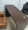 辦公桌老板桌辦公室桌簡(jiǎn)約現代員工位單人臺式電腦桌子書(shū)桌 180*80奢野黑胡桃色+32桌厚 曬單實(shí)拍圖