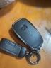 泉創(chuàng  )輕奢奔馳鑰匙套真皮適用E300LE級GLE450殼A200L扣C260L/glc300LS 深幽黑【掛件扣】法國山羊皮 曬單實(shí)拍圖