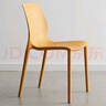 東戀西慕現代簡(jiǎn)約塑料椅子靠背凳子家用餐桌椅子戶(hù)外創(chuàng  )意休閑網(wǎng)紅北歐餐椅 姜黃色 曬單實(shí)拍圖
