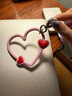 CASETIFY 【全新上市】心形手機腕帶 適用于iPhone全系列手機配件 多功能手機掛環(huán)腕帶 熱情粉 曬單實(shí)拍圖