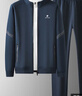 皮爾卡丹（pierre cardin）套裝男春秋季休閑開(kāi)衫寬松時(shí)尚運動(dòng)衛衣長(cháng)褲兩件套 深藍 5XL 曬單實(shí)拍圖