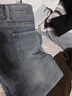 皮爾卡丹質(zhì)感闊腿牛仔褲女2025春秋寬松胖女生梨型身材高腰遮胯顯瘦直筒褲 水泥灰 3XL 【160-180斤】 曬單實(shí)拍圖