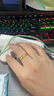周大生黃金戒指情侶對戒足金love活口結婚三金訂婚結婚生日禮物送女友 女戒 - 2.28g 曬單實(shí)拍圖